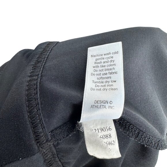 Athleta Black Skort Contrast Stitching 90s Inspired Sz 6 Pickleball Tennis Skirt - Picture 7 of 9